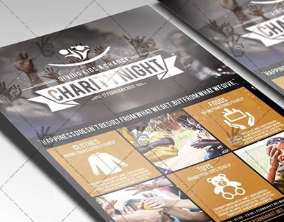 Charity Aundraisers – Premium Flyer PSD Template