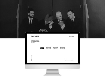The 1975 - Website design