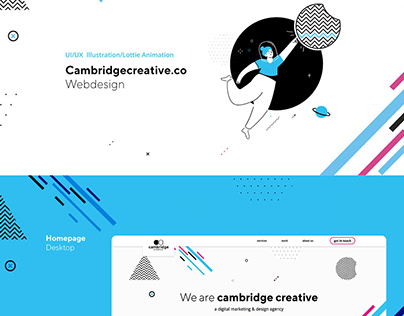 Cambridge creative Web design / Lottie animation