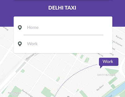 Delhi Taxi Project Adobe XD Learning