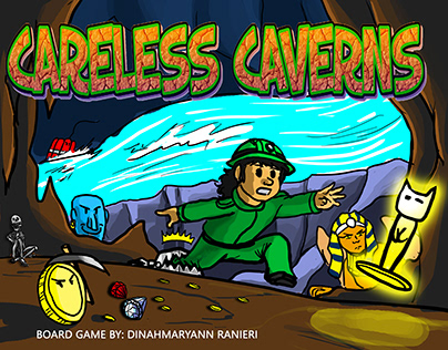 Careless Caverns Board Game Concept