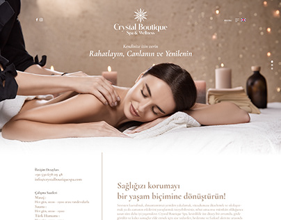 Crystal Boutique Spa Web Site