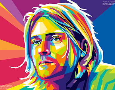 Kurt Cobain Wpap Popart