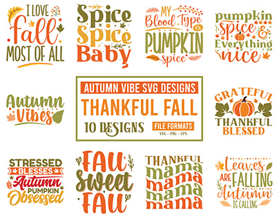Best Autumn Fall Thanksgiving svg designs