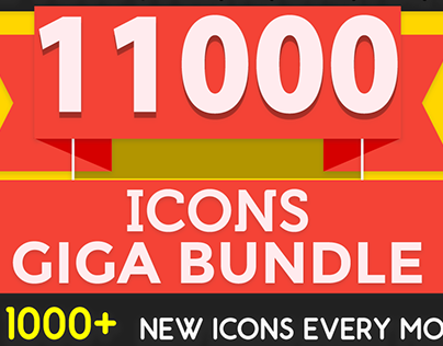 11000 Icons Giga Bundle | iOS9 & Android Icon