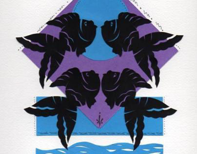 Paper cut Fish- Silhouette Designs by Leona