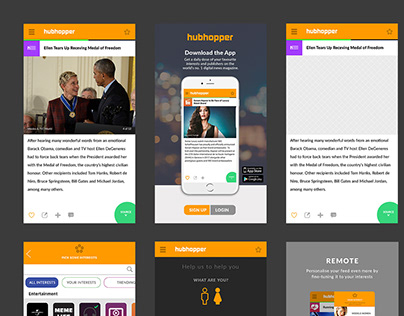 Hubhopper - App UI Design