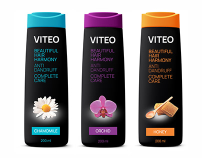 Viteo shampoo packaging design