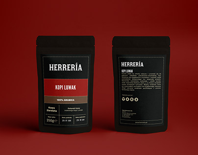 Herreria - coffe and tea packaging, logo