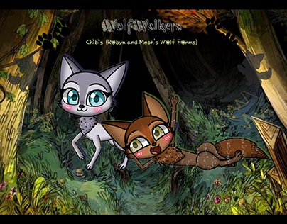 Wolfwalkers - Robyn and Mebh Chibis