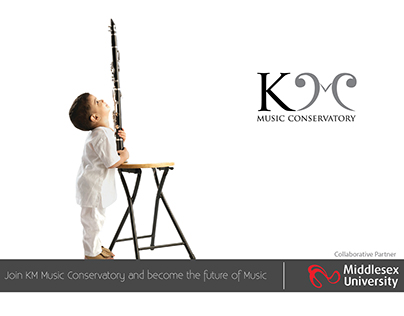 KM Music conservatory Brochure design