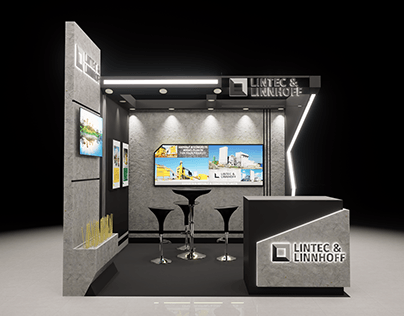 3x3 Exhibition Booth Design for Lintec & Linhoff