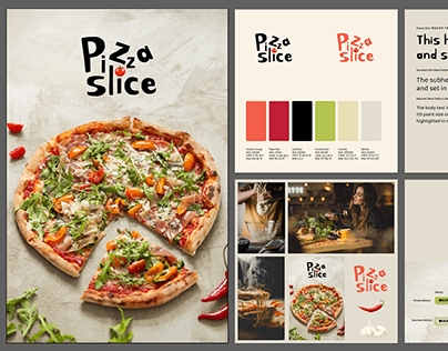 Pizzeria - Brand Style Guide, UI Design