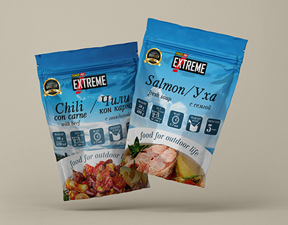 Package design for sublimated food TM PowerPro Extreme