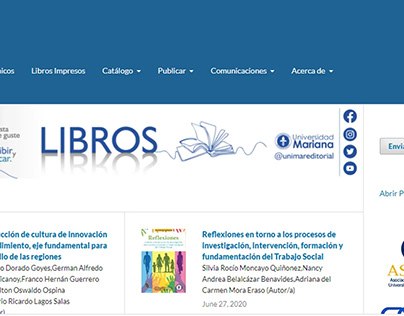 Repositorio web libros electrónicos Universidad Mariana