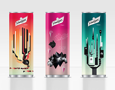 Schweppes slim cans