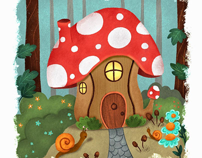 A tiny mushroom house