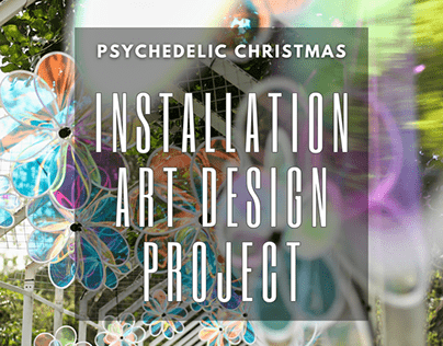 Psychedelic Christmas installation art design project