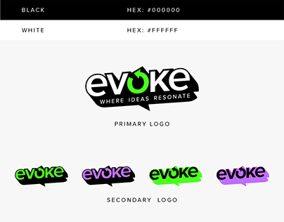 Evoke brand identity design