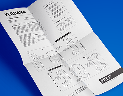VERDANA — An IKEA Manual Typography Poster