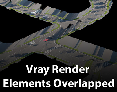 Vray render Elements Overlapped | How to fix it?