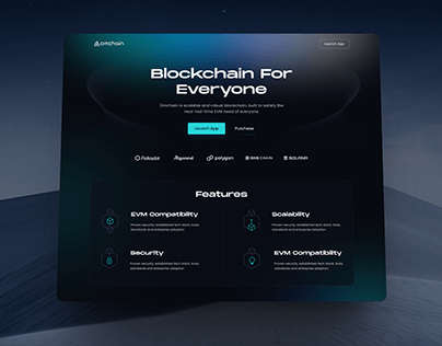 Blockchain landing page