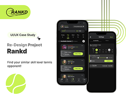 Rankd - Tennis Matchmaker App - Canada/USA