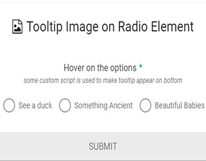 Tooltip Image on Radio Element