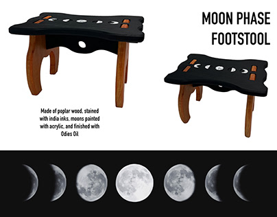 Moon Phase Footstool