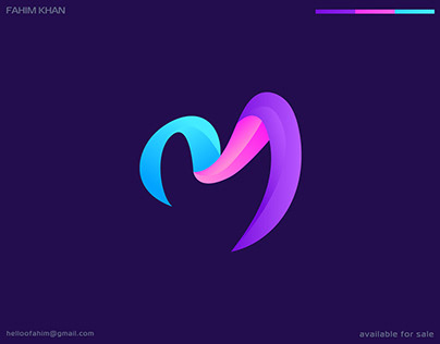 Unique Letter M Logo for sale