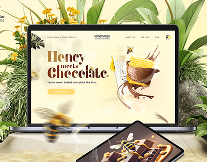 Website: UI/UX Chocolate Brand - Honeymoon Chocolates
