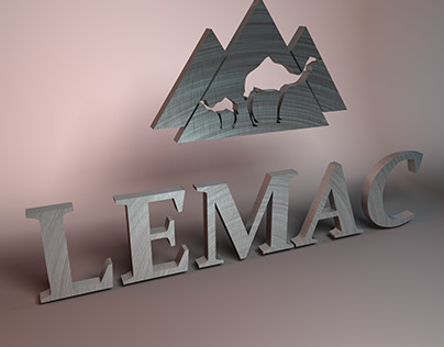 Logo 3D para LEMAC Estúdio Áudiovisual