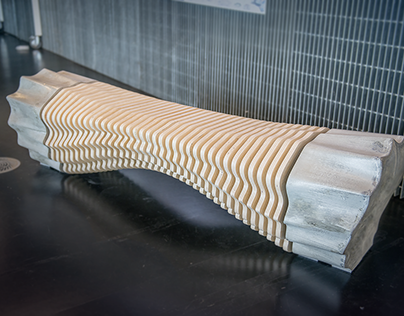 Fluidity Robotic Fabricated Bench