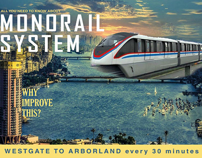 advertising monorail system