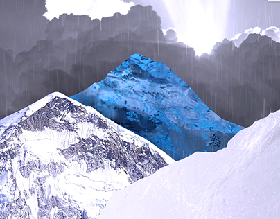 one 2 sec animation a day - mount everest