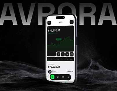 AVRORA | Crypto wallet app UX/UI design