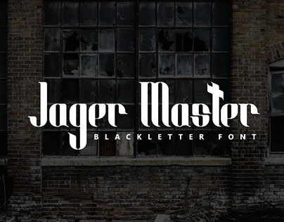 Jager Master Modern Blackletter Font