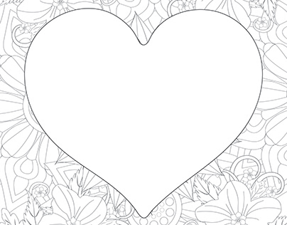 love flower coloring pages for adults