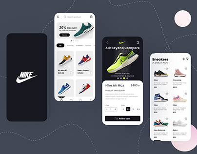 Nike Shoe Selling App UI