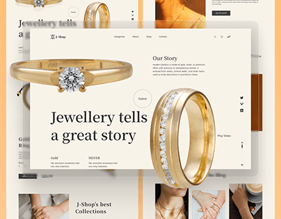 Jewelry Website Homepage
