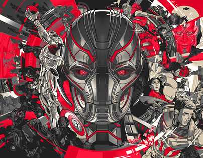 Avengers: Age Of Ultron Official Art Poster print set