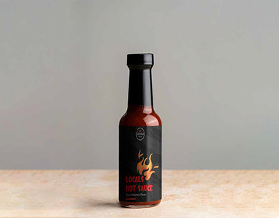 Locals Hot Sauce label Design
