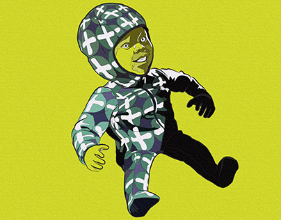 The Green Robot Baby.