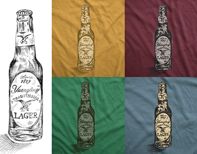Yuengling Lager Beer Illustration
