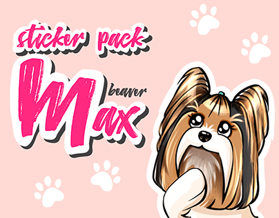 sticker pack "beaver Max"