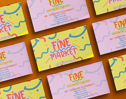 Stationery Design for the Toy Store "Fine Market"
