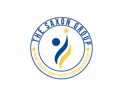 Simple circle logo for The Saxon Group