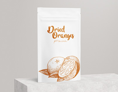 Package design for Premium Dried Oranges