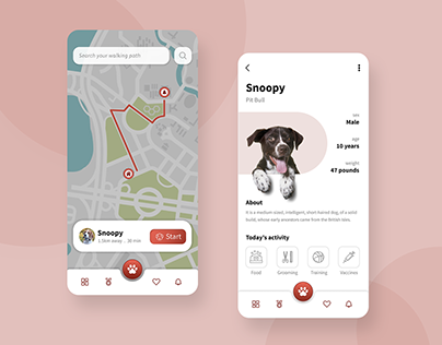 Dog Walking App Concept