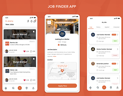 Job Finder App for hiring managers as well as employees